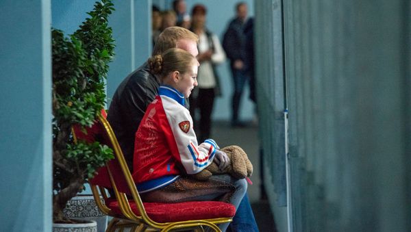 Выступление одиночниц на юниорской серии Гран-при по фигурному катанию (12 октября 2018). Еревaн - Sputnik Армения