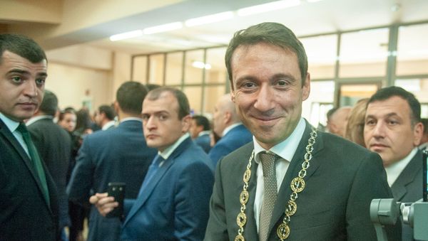 Мэр Еревана Айк Марутян после инаугурации (13 октября 2018). Еревaн - Sputnik Արմենիա