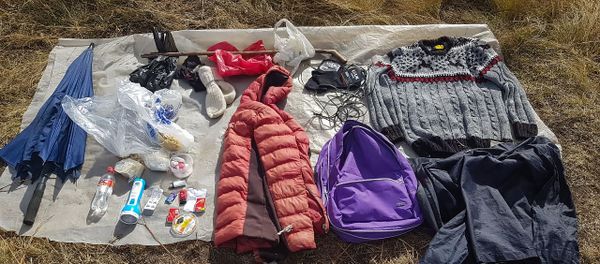 Вещи нарушителя государственной границы Армении Вещи нарушителя государственной границы Армении - Sputnik Արմենիա
