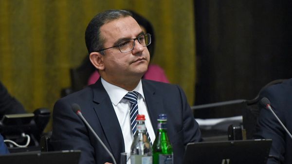 Министр экономического развития и инвестиций Тигран Хачатрян на заседании Правительства Армении (16 октября 2018). Еревaн - Sputnik Армения