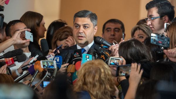 Глава СНБ Артур Ванецян встретился с журналистами после заседания Парламента Армении (16 октября 2018). Еревaн - Sputnik Армения