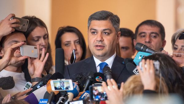 Глава СНБ Артур Ванецян встретился с журналистами после заседания Парламента Армении (16 октября 2018). Еревaн - Sputnik Армения