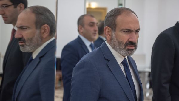 Врио премьер-министра Армении Никол Пашинян на международном форуме Евразийская неделя (22 октября 2018). Еревaн - Sputnik Армения