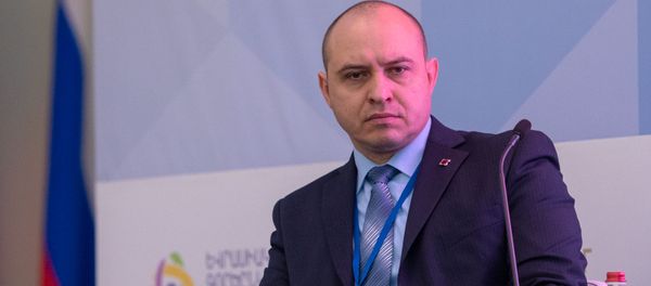 Алексей Иванов на международном форуме Евразийская неделя (23 октября 2018). Еревaн - Sputnik Армения