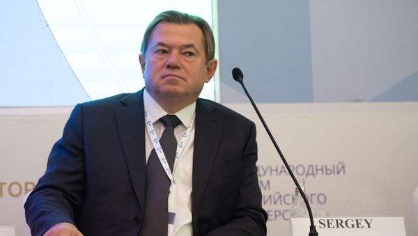 Олег Глазьев на международном форуме Евразийская неделя (23 октября 2018). Еревaн - Sputnik Արմենիա