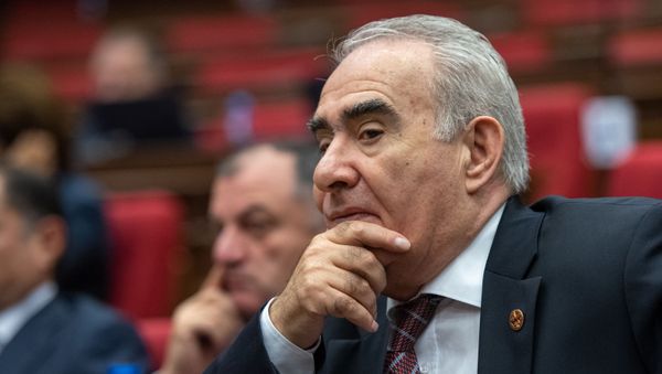 Депутат Галуст Саакян на внеочередном заседании Парламента Армении (24 октября 2018). Еревaн - Sputnik Армения