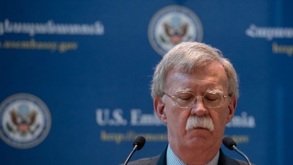 Пресс-конференция Джона Болтона в Посольстве США в Армении (25 октября 2018). Еревaн - Sputnik Արմենիա