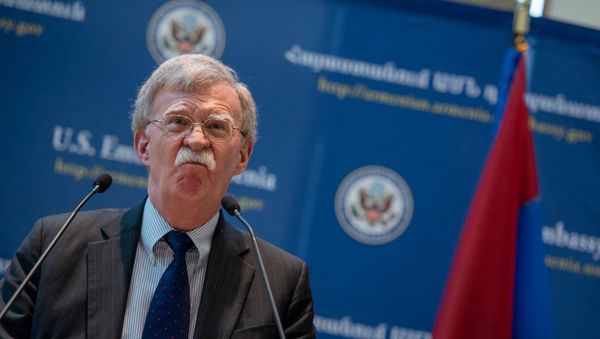 Пресс-конференция Джона Болтона в Посольстве США в Армении (25 октября 2018). Еревaн - Sputnik Армения