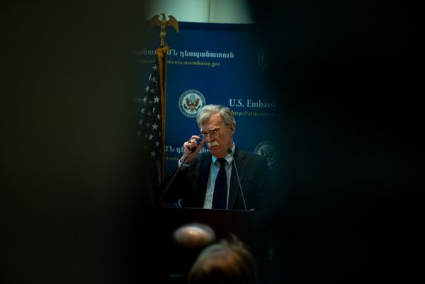 Пресс-конференция Джона Болтона в Посольстве США в Армении (25 октября 2018). Еревaн - Sputnik Армения
