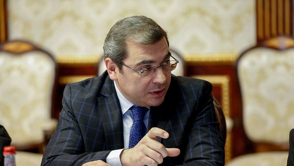 Председатель КГД Давид Ананян на совещании у премьер-министра (25 октября 2018). Еревaн - Sputnik Армения