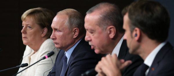Ангела Меркель, Владимир Путин, Реджеп Тайип Эрдоган, Эммануэль Макрон Ангела Меркель, Владимир Путин, Реджеп Тайип Эрдоган, Эммануэль Макрон - Sputnik Армения