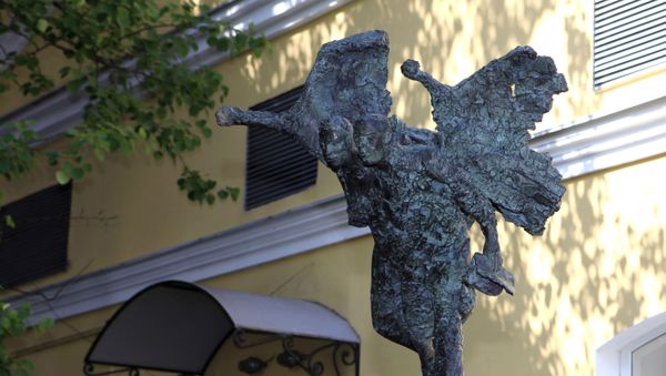 Открытие памятника Осипу и Надежде Мандельштам в Петербурге Открытие памятника Осипу и Надежде Мандельштам в Петербурге - Sputnik Армения