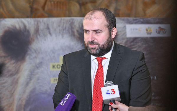 И.о. министра охраны природы Армении Эрик Григорян на международной конференции евразийских зоологических садов и аквариумов (29 октября 2018). Ереван - Sputnik Армения