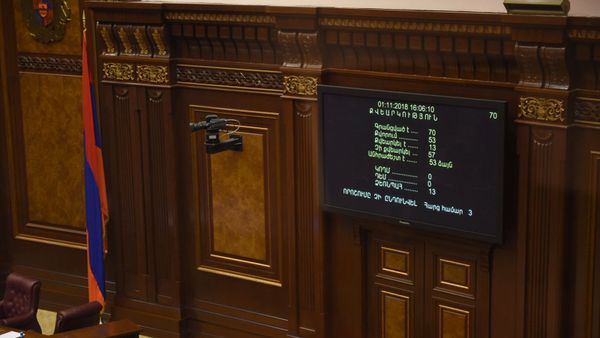 Итоги голосования в Парламенте РА (01 ноября 2018). Ереван - Sputnik Армения
