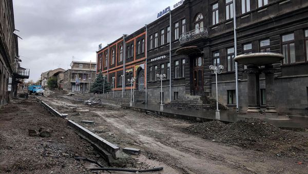 Капитальный ремонт дорог в Гюмри - Sputnik Արմենիա