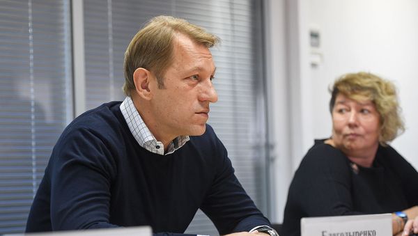 Заместитель главного редактора МИА Россия сегодня Андрей Благодыренко на сессии проекта SputnikPro - Sputnik Армения