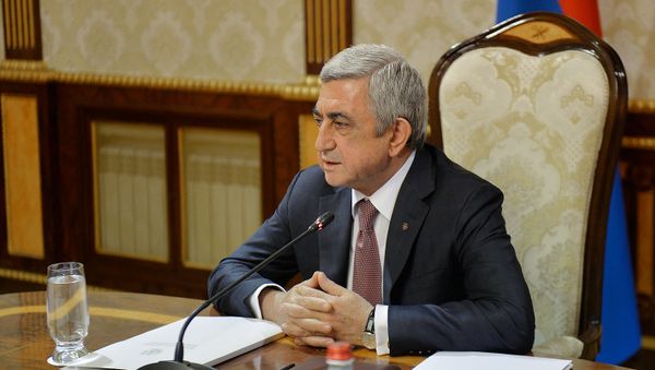 Президент Армении Серж Саргсян - Sputnik Армения