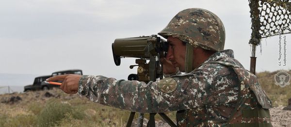 Учения армянских артиллеристов - Sputnik Արմենիա