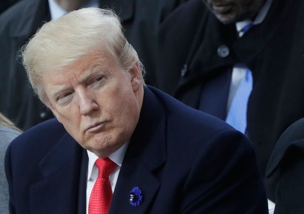Президент США Дональд Трамп на мемориальной церемонии у Триумфальной арки в Париже по случаю 100-летия окончания Первой мировой войны. Президент США Дональд Трамп на мемориальной церемонии у Триумфальной арки в Париже по случаю 100-летия окончания Первой мировой войны. - Sputnik Армения