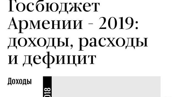 Госбюджет Армении – 2019 доходы, расходы и дефицит - Sputnik Армения