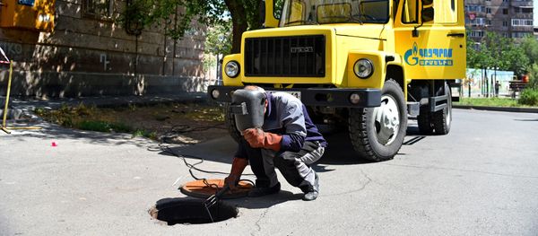 Учебная тренировка аварийно-диспетчерской службы «Газпром Армения» (21 июня 2018). Еревaн - Sputnik Արմենիա
