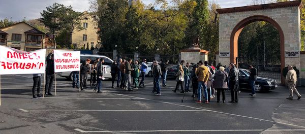 Акция протеста перед ереванским зоопарком (17 ноября 2018). Еревaн Акция протеста перед ереванским зоопарком (17 ноября 2018). Еревaн - Sputnik Армения