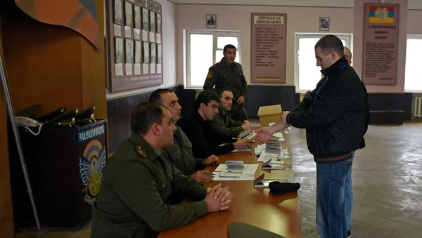 Призывной пункт в Чарбахе - Sputnik Армения