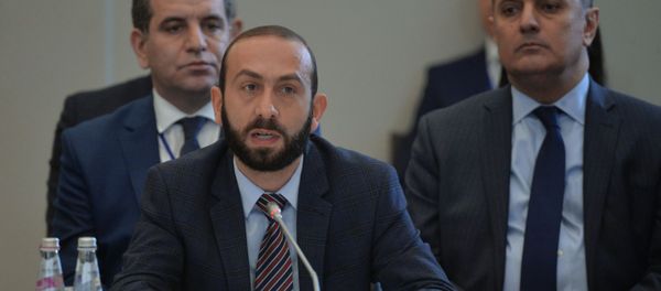 И.о. первого вице-премьера Армении Арарат Мирзоян на заседании межправительственного совета ЕАЭС (27 ноября 2018). Минск - Sputnik Армения