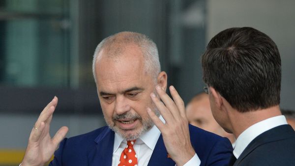 Премьер-министр Албании Эди Рама на саммите глав государств и глав правительств стран-участниц НАТО (11 июля 2018). Брюссель - Sputnik Армения