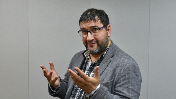 Александр Котт во время телемоста Ереван-Таллинн (29 ноября 2018). Таллинн - Sputnik Армения