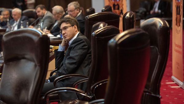 Армен Геворгян на заседании армяно-российского Лазаревского клуба (30 ноября 2018). Еревaн - Sputnik Армения