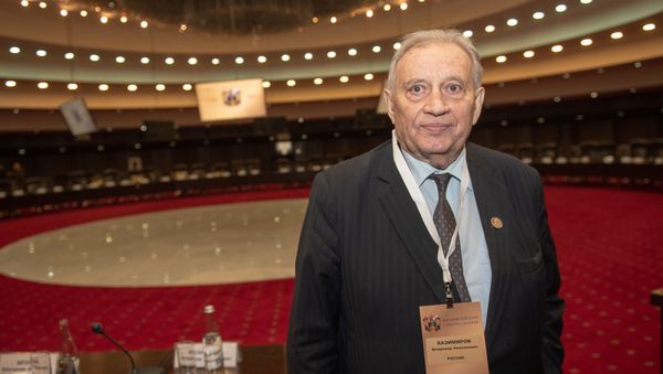 Владимир Казимиров на заседании армяно-российского Лазаревского клуба (30 ноября 2018). Еревaн - Sputnik Армения