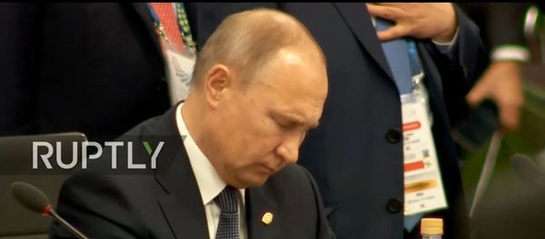 Президент РФ Путин не поздоровался с президентом США Трампом Президент РФ Путин не поздоровался с президентом США Трампом - Sputnik Армения
