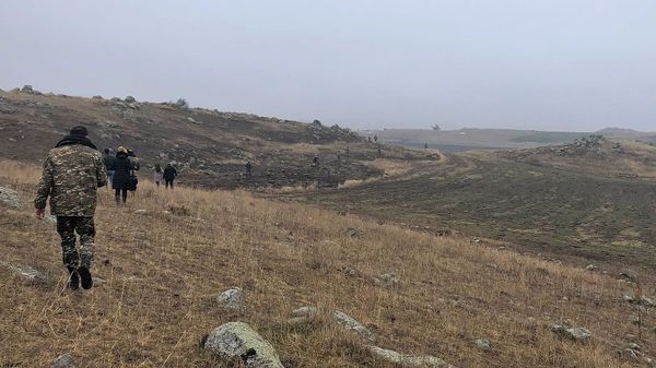 Поисково-спасательные работы на месте авиакатастрофы СУ-25, Ширакская область - Sputnik Արմենիա