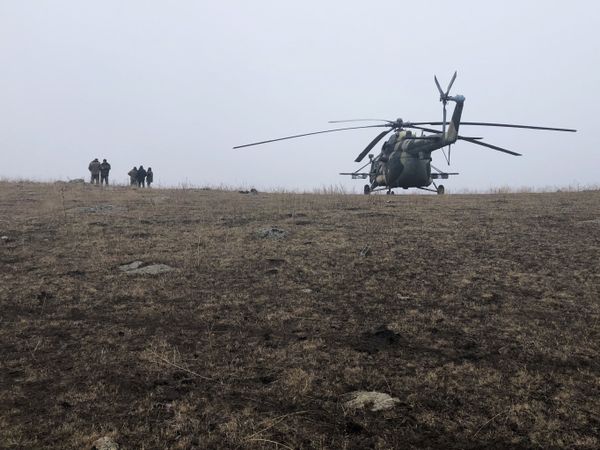Поисково-спасательные работы на месте авиакатастрофы СУ-25, Ширакская область - Sputnik Армения