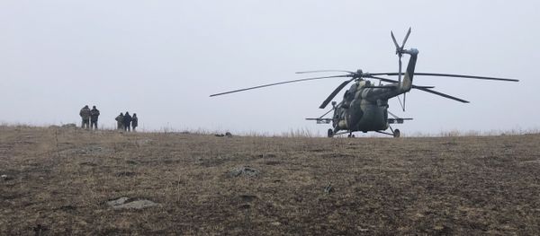 Поисково-спасательные работы на месте авиакатастрофы СУ-25, Ширакская область - Sputnik Արմենիա