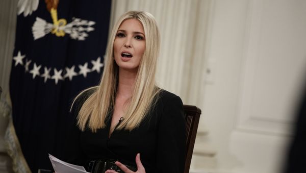 Дочь и советник президента США Иванка Трамп во время выступления в Белом доме  - Sputnik Армения