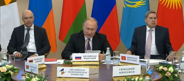 Речь президента России Владимира Путина на заседании Высшего Евразийского экономического совета (6 декабря 2018). Санкт-Петербург - Sputnik Արմենիա