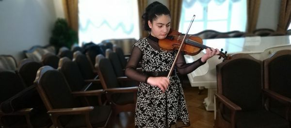 Участница XIX Международного телевизионного конкурса юных музыкантов Щелкунчик Мане Мхитарян  - Sputnik Армения