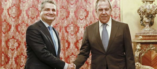 Встреча главы МИД России Сергея Лаврова с председателем Коллегии Евразийской экономической комиссии Тигрном Саркисяном (13 марта 2017). Москвa - Sputnik Армения