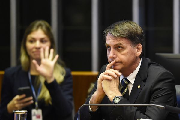 Избранный ультраправый президент Бразилии Жаир Больсонаро (Jair Bolsonaro) во время празднования 30-й годовщины Конституции страны (6 ноября 2018). Бразилиа Избранный ультраправый президент Бразилии Жаир Больсонаро (Jair Bolsonaro) во время празднования 30-й годовщины Конституции страны (6 ноября 2018). Бразилиа - Sputnik Армения