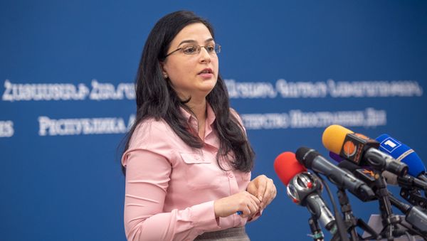 Пресс-конференция спикера МИД Армении Анны Нагдалян (20 декабря 2018). Еревaн - Sputnik Արմենիա