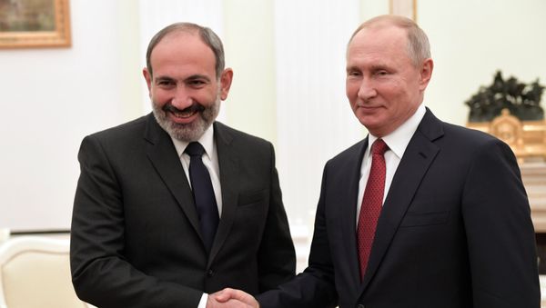 Встреча и.о. премьер-министра Армении Никола Пашиняна и президента России Владимира Путина (27 декабря 2018). Москвa - Sputnik Армения