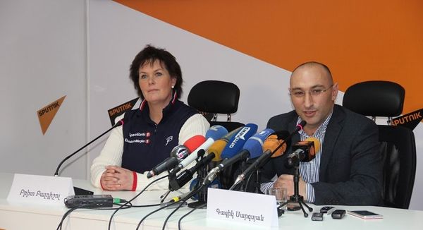 Брит Балдишол и Гагик Саргсян Брит Балдишол и Гагик Саргсян - Sputnik Армения