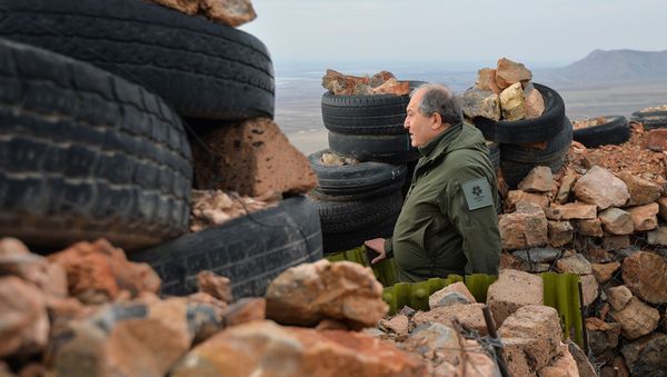 Президент РА Армен Саркисян посетил военные базы Вооруженных сил Армении - Sputnik Արմենիա