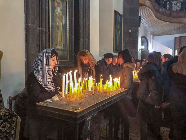 Հավատով ու գիտակցումով. գյումրեցիները նշեցին Աստվածահայտնության տոնը - Sputnik Արմենիա