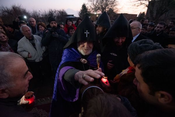 Рождественский сочельник в церкви Святой Гаяне (5 января 2019). Эчмиадзин - Sputnik Армения