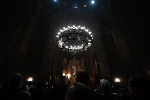 Рождественский сочельник в церкви Святой Рипсиме (5 января 2019). Эчмиадзин - Sputnik Армения