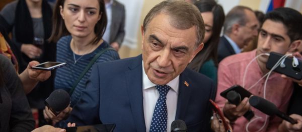 Ара Баблоян на приеме для прессы (11 января 2019). Еревaн - Sputnik Արմենիա