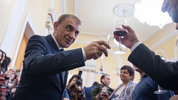 Ара Баблоян на приеме для прессы (11 января 2019). Еревaн - Sputnik Արմենիա